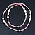 Pink Glass Crystal Bead, Agate Stone, Freshwater Pearl Flex Bracelet/ Necklace - 52cm L - view 11