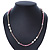 Pink Glass Crystal Bead, Agate Stone, Freshwater Pearl Flex Bracelet/ Necklace - 52cm L - view 14