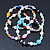Multicoloured Semi-Precious Stone, Freshwater Pearl and Crystal Bead Flex Bracelets - Set Of 4 Pcs - 18cm L - view 8