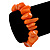 Orange Agate Chip Semi-Precious Stone Flex Bracelet - 18cm L - view 2