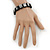 Stretch Black Wooden Saints Bracelet / Jesus Bracelet / All Saints Bracelet - Up to 20cm Length - view 4