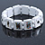 White Wooden Playing Cards Stretch Icon Bracelet - 19cm L - view 4
