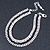 Clear/ Black Austrian Crystal Bracelet In Rhodium Plating - 18cm L/ 5cm Ext - view 9