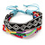 Unisex Handmade Multicoloured Cotton Woven Friendship Bracelet - Adjustable