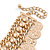 Greek Style Charm Coin Bracelet In Gold Tone - 16cm L/ 7cm Ext - view 6