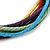 Unisex Multicoloured Multi Cotton Cord Friendship Bracelet - Adjustable - view 3