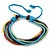 Unisex Multicoloured Multi Cotton Cord Friendship Bracelet - Adjustable