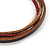 Unisex Multicoloured Multi Cotton and Leather Cord Friendship Bracelet (Brown, Beige) - Adjustable - view 3