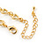 Multicoloured Autstrian Crystal, Heart Bracelet In Gold Plating - 18cm L/ 6cm Ext - view 6