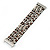 Wide Animal Pattern with Chain Detailing Magnetic Bracelet In Silver Tone - 18cm L - view 2