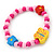 Children's/ Teen's / Kid's Pink Wood Bead with Flowers and Butterfly's Flex Bracelet - Set of 2pcs - Adjustable - view 5
