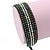 Unisex Peacock/ Silver Glass Bead Friendship Bracelet - Adjustable - view 4
