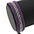 Unisex Purple/ Silver Glass Bead Friendship Bracelet - Adjustable - view 4
