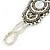 Handmade Boho Style Beaded, Shell Wristband Bracelet (White, Cream, Silver) - 16cm L/ 2cm Ext - view 6