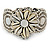 Handmade Boho Style Beaded, Shell Wristband Bracelet (White, Cream, Silver) - 16cm L/ 2cm Ext - view 8