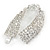Bridal/ Wedding/ Prom/ Party Austrian Crystal Bracelet with Tongue Clasp In Silver Tone - 17cm L - view 5