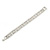 Bridal/ Wedding/ Prom/ Party Austrian Crystal Bracelet with Tongue Clasp In Silver Tone - 17cm L - view 6