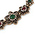 Vintage Inspired Turkish Style Floral Bracelet In Bronze Tone - 17cm L - view 4