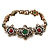 Vintage Inspired Turkish Style Floral Bracelet In Bronze Tone - 17cm L - view 3