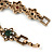 Vintage Inspired Turkish Style Floral Bracelet In Bronze Tone - 17cm L - view 5