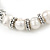 10mm Freshwater Pearl With Starfish Charm and Silver Tone Metal Rings Stretch Bracelet - 18cm L - view 6