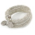 Teen/ Children/ Kids Transparent White Glass Bead Multistrand Bracelet - 15cm L - view 4