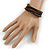 Teen/ Children/ Kids Black/ Bronze/ Brown Glass Bead Multistrand Bracelet - 15cm L - view 2