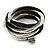 Teen/ Children/ Kids Black/ White/ Grey Glass Bead Multistrand Bracelet - 15cm L - view 4