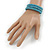 Teen/ Children/ Kids Light Blue Glass Bead Multistrand Bracelet - 15cm L - view 3