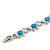 Plated Alloy Metal Turquoise Stone Elephant Ladies Magnetic Bracelet - 17cm Long - view 3