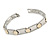 Plated Alloy Metal Ladies Magnetic Bracelet with Gold Tone Circle Motif - 19cm L (Large) - view 6