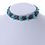 Hematite Bead with Turquoise Nugget Magnetic Necklace/ Bracelet - 90cm Total Length - view 3
