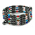 Hematite Bead with Semiprecious Multicoloured Stones Magnetic Necklace/ Bracelet - 90cm Total Length - view 8