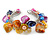 Multicoloured Sea Shell, Faux Pearl Bead Floral Cuff Bracelet In Silver Tone - Adjustable