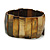 Brown Gold Shell Flex Bracelet - 18cm L