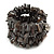 Grey Stone Nuggets Flex Coiled Bracelet - Adjustable - view 4