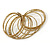 Golden Glass Bead Flex Cuff Bracelet - Adjustable - view 4
