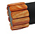 Rusty Orange Shell Flex Bracelet - 17cm L - view 4
