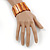 Rusty Orange Shell Flex Bracelet - 17cm L - view 2