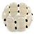 Fancy White Acrylic Bead Flex Bracelet - 19cm L/ Large - view 3
