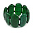 Fancy Green Acrylic Bead Flex Bracelet - 19cm L/ Large - view 3