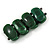 Fancy Green Acrylic Bead Flex Bracelet - 19cm L/ Large - view 4