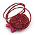 Fuchsia Pink Shell Bead Flower Wired Flex Bracelet - Adjustable - view 5