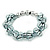 Fancy Transparent/ Silver Acrylic Bead Flex Bracelet - 18cm L - view 3