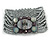 Light Grey Glass Bead and Shell Flex Bracelet - 18cm L - view 5