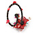 Multicoloured Shell Floral Flex Wire Bracelet - Adjustable - view 5