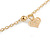 Ankle Chain/ Anklet/ Beach Anklet Foot Jewellery with Heart Charms for Women Girl In Gold Tone Metal - 19cm L/ 6cm Ext - view 4