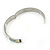 Yellow/ Blue Geometric Pattern Stainless Steel Magnetic Bangle Bracelet with Six Magnets - 18cm L - view 5
