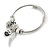 Fancy Charm (Owl/ Wing) Flex Twisted Cable Cuff Bracelet In Silver Tone Metal - Adjustable - 17cm L - view 5