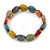 Multicoloured Ceramic Button Bead Stretch Bracelet - 17cm L - view 4